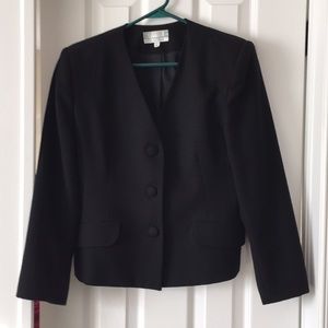 🏠 Vintage BRAEMAR PETITES black wool jacket